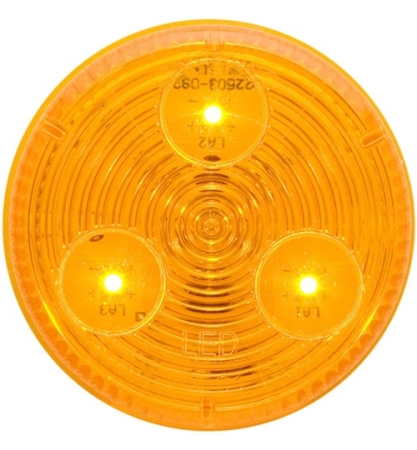 Optronics Amber LED 2" Round MRK/CLR Light