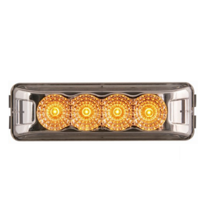 Optronics Amber Thinline LED Miroflex Clearance, Marker Light & Clear Lens