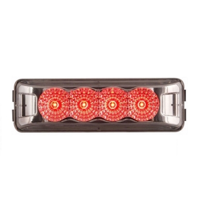 Optronics Red Thinline LED Miroflex Clearance, Marker Light & Clear Lens