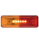 Optronics Red, Amber LED Thin Line MRK, CLR Light
