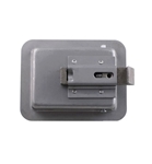3-3/8" x 4-5/8" Non-Locking Steel Flush Latch