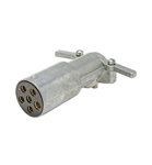 6 Way Round Zinc Trailer End Connector