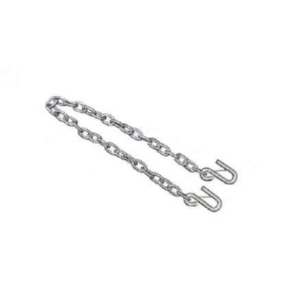 Laclede 1/4" x 48" 5K Safety Chain W/2 S-Hooks & Latches