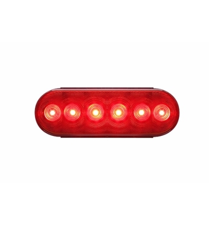 Optronics Fleet Red 6" Oval LED S/T/T Light