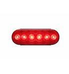 Optronics Fleet Red 6" Oval LED S/T/T Light