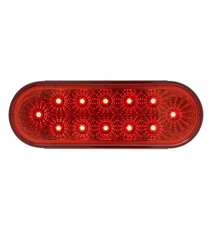 Optronics Miro-Flex Red 6" Oval LED S/T/T Light