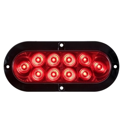 Optronics Surface Mount Red 6" Oval S/T/T Light