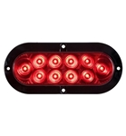 Optronics Surface Mount Red 6" Oval S/T/T Light