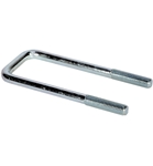 1/2" x 2-1/8" x 6-1/2" Zinc Square U-bolt