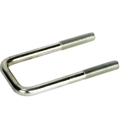 7/16" x 3-1/8" x 3" Zinc Square U-bolt