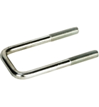 7/16" x 2-1/8" x 4" Zinc Square U-bolt