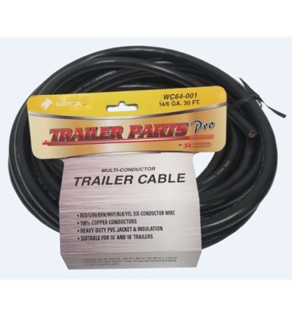 14 Gauge 6 Wire Trailer Cable, 30ft