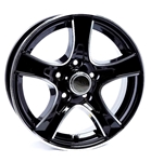 Tredit 14" x 5.5" Aluminum Wheel 545 Thoroughbred Series Black