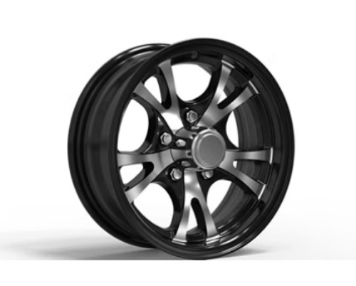 Tredit 14 x 5.5 Aluminum Wheel 545 Black