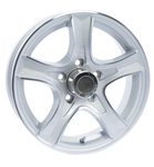 Tredit 14" x 5.5" Aluminum Wheel 545 Thoroughbred Series Silver