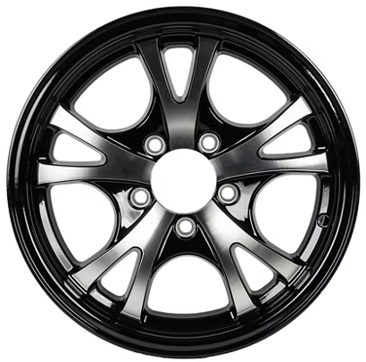 Tredit 15 x 5 Aluminum Wheel 545 Black