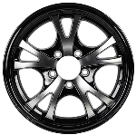Tredit 15 x 5 Aluminum Wheel 545 Black