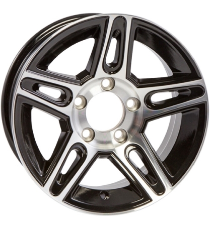 Tredit 15" x 6" Aluminum Wheel 655 Pinnacle Series Black