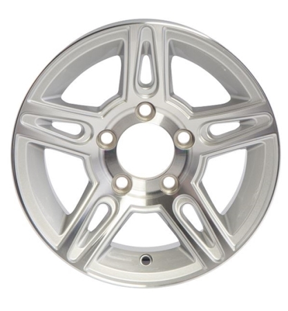 Tredit 15" x 5" Aluminum Wheel 545 Pinnacle Series Silver