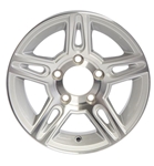 Tredit 15" x 5" Aluminum Wheel 545 Pinnacle Series Silver