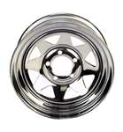 15" x 6" Chrome Spoke Wheel 545