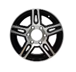Tredit 15" x 6" Aluminum Wheel 655 Pinnacle Series Black