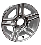 Tredit 15" x 6" Aluminum Wheel 655 Pinnacle Series Silver