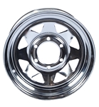 15" x 6" Chrome Spoke Wheel 655