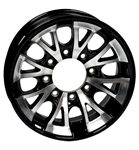 Tredit 16" x 6" Aluminum Wheel 865 1411 Series Black