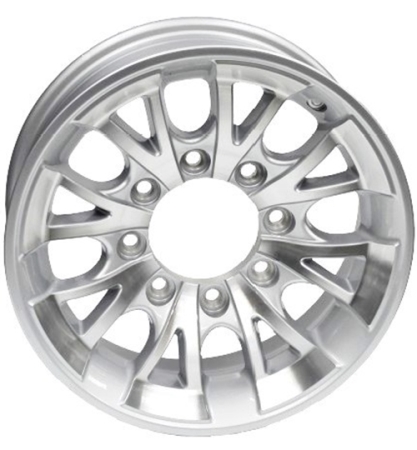 Tredit 16" x 6" Aluminum Wheel 865 1411 Series Silver