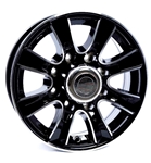 Tredit 16" x 6" Aluminum Wheel 865 Thoroughbred Series Black