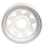 15" x 5" White Spoke Wheel 555