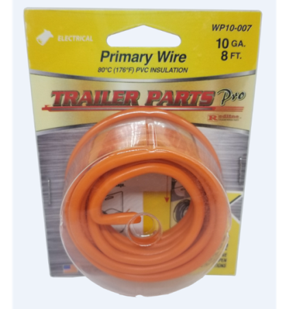 10 Gauge Orange Wire, 8ft