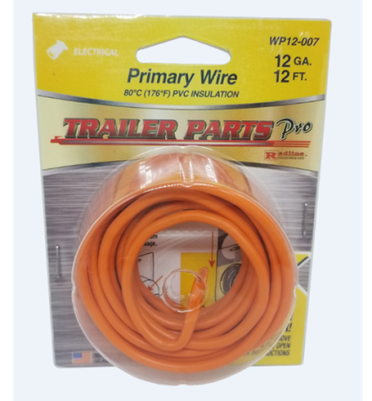 12 Gauge Orange Wire, 12ft