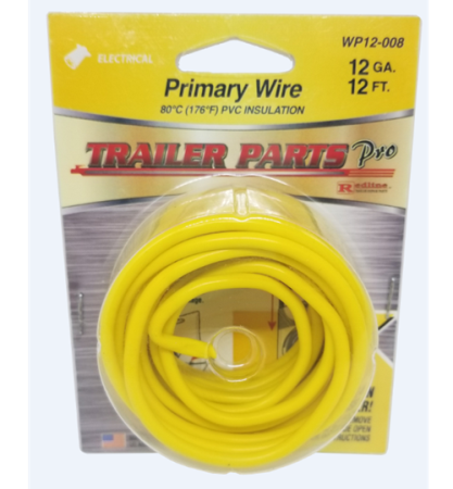 12 Gauge Yellow Wire, 12ft