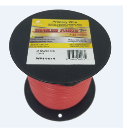 14 Gauge Red Wire, 100ft