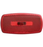 Redline Rectangular Oblong Red Clearance, Marker Light & Black Base
