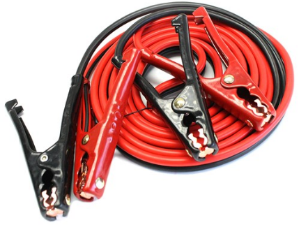 8 Gauge 12 Foot Booster Cable, 400B Black and Red