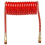 15' Coiled Airline with 12" Leads, Red