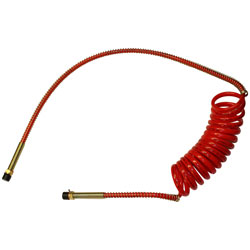 Globetech 15' Coiled Airline, 12" & 40" Leads, Red