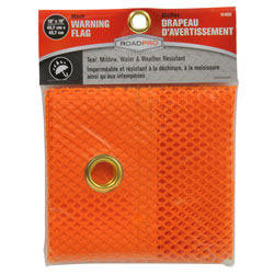 RoadPro 18" x 18" Orange Mesh Flag w/ Grommets