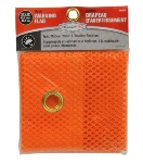 RoadPro 18 x 18 Orange Mesh Flag with Grommets