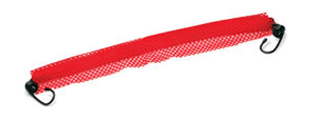 RoadPro 18" x 18" Red Mesh Warning Flag, Elastic Strap, J-Hook	