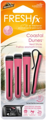 ArmorAll Fresh FX Vent Clip Air Freshener, Coastal Dunes
