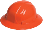 Omega II Full Brim Ratchet Hat, Hi-Visibility Orange