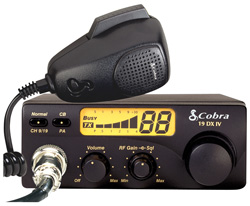 Cobra 40 Channel Compact CB Radio w Illuminated LCD Display