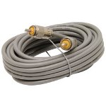 Astatic 18' RG8X Cable w PL259 Connectors, Grey