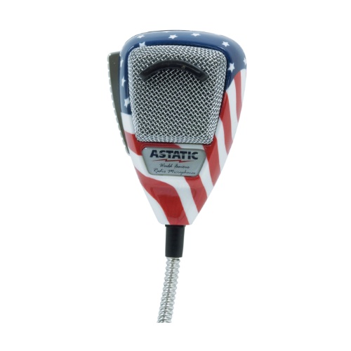 Astatic 636L Noise Canceling 4 Pin CB Microphone Stars N Stripes