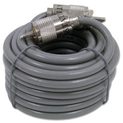 Astatic 18' Coaxial Cable with PL259 Connectors