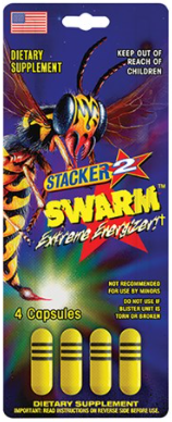 Stacker2 Yellow Swarm Ephedra Free 4 Tab Pack